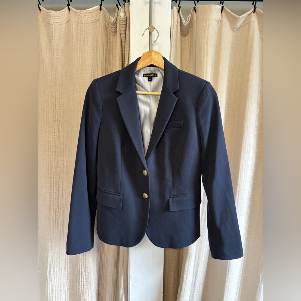J. Crew Mercantile Navy Blazer- 2